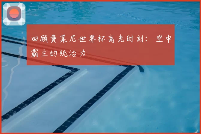 回顾费莱尼世界杯高光时刻:空中霸主的统治力